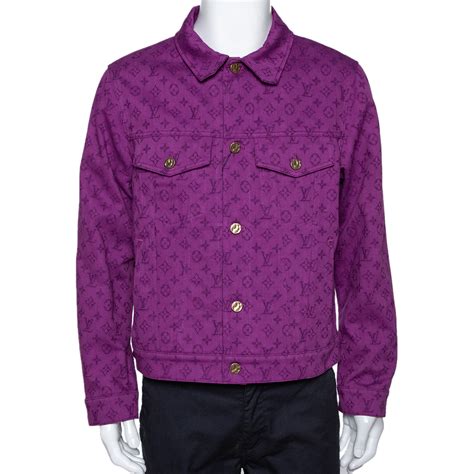 louis vuitton mens denim jacket|Louis Vuitton purple denim jacket.